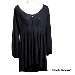 Free People Beach Long Sleeve Babydoll Dress